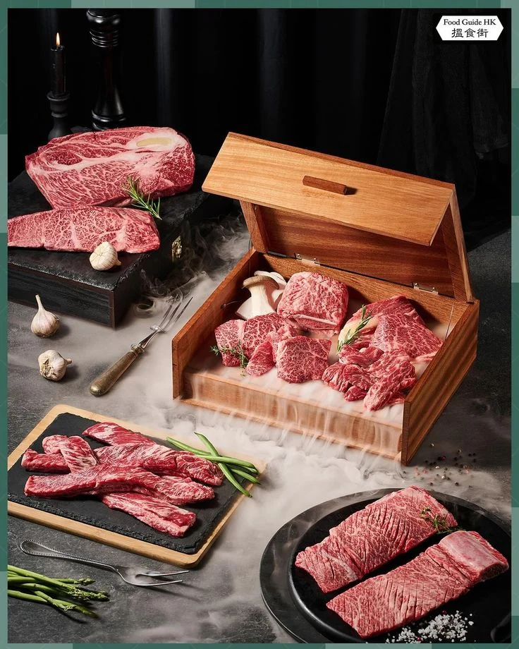 Marbled Wagyu selection at Churasuko